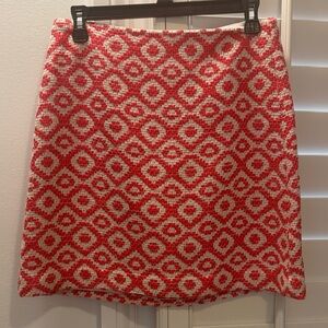 Loft pink and White Women's Skirt